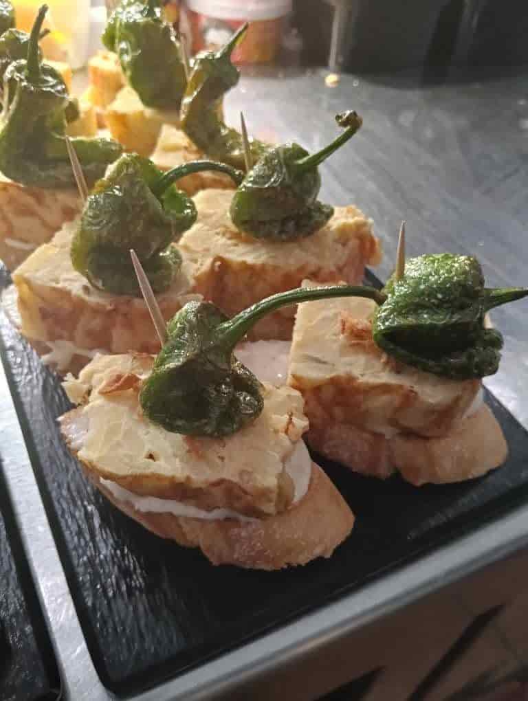 Blue cheese and walnut skewers